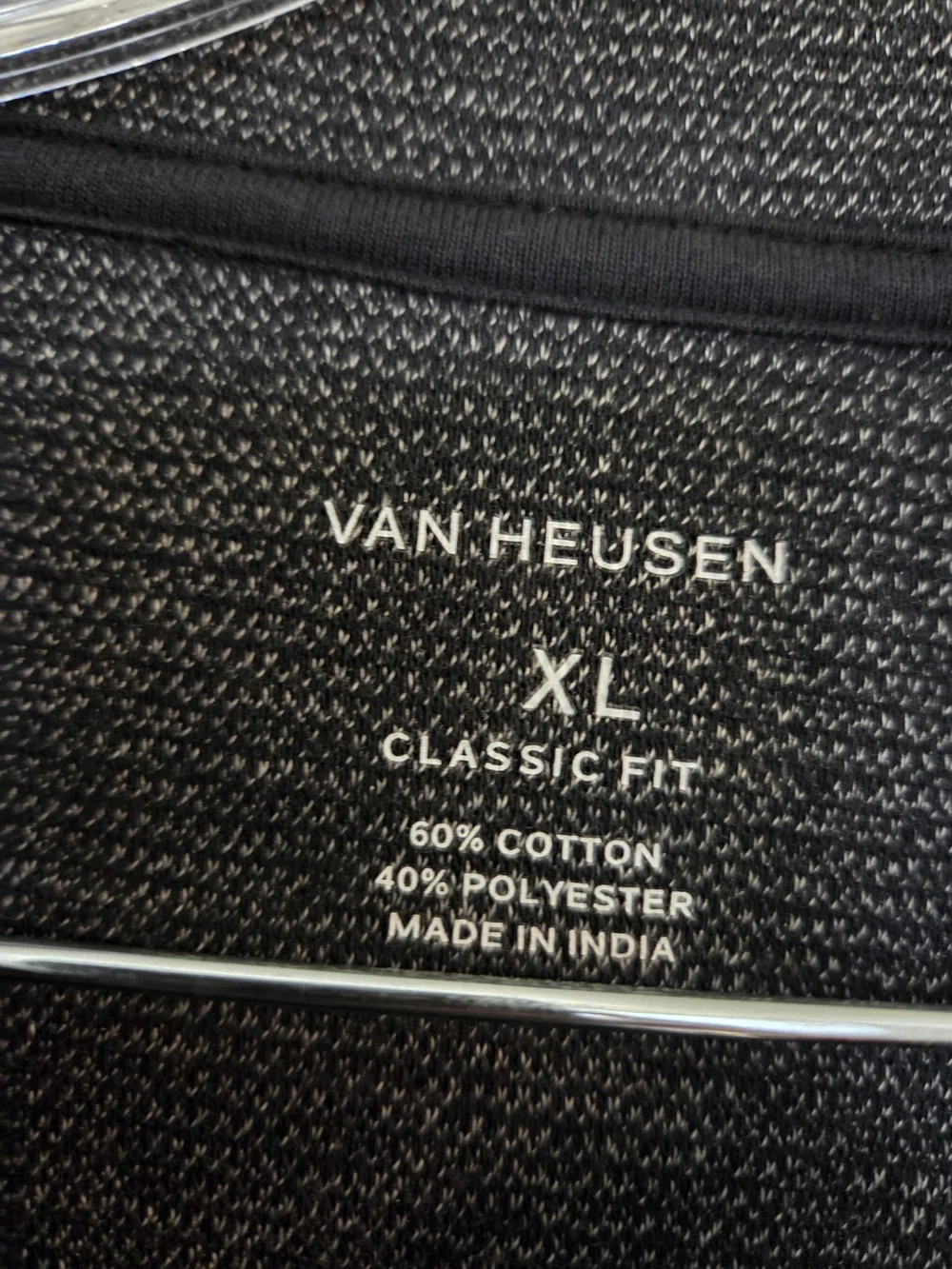 Van Heusen Men's Dark Charcoal Half-Zip Pullover Sweater
